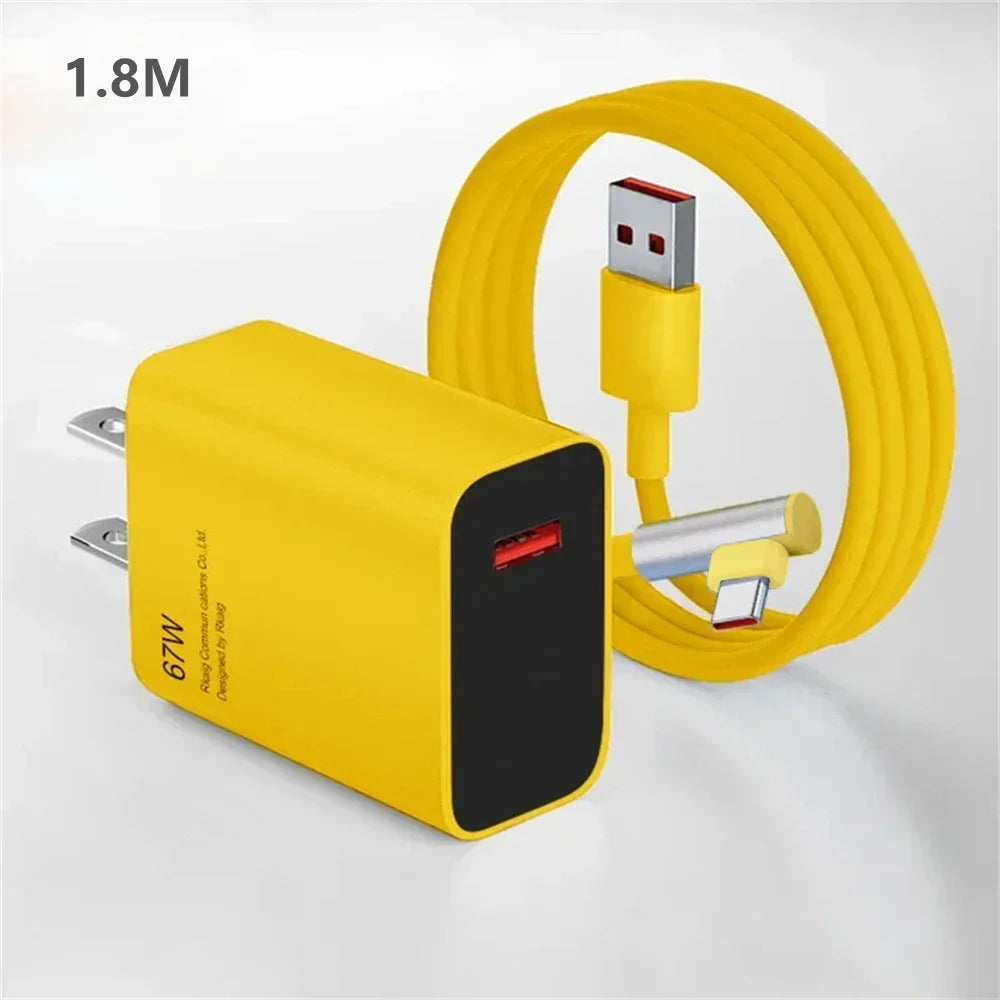 67W USB Fast Charger For Xiaomi 14 13 12 11 Pro Ultra Lite USB A To Type C Quick Charging Phone Data Cable For Redmi Note 13 12