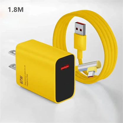 67W USB Fast Charger For Xiaomi 14 13 12 11 Pro Ultra Lite USB A To Type C Quick Charging Phone Data Cable For Redmi Note 13 12