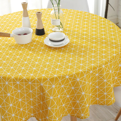 Round Tablecloth Washable Table Cloth Decorative Table Cover for Wedding Holiday Christmas Party Picnic Dining Room Table Covers