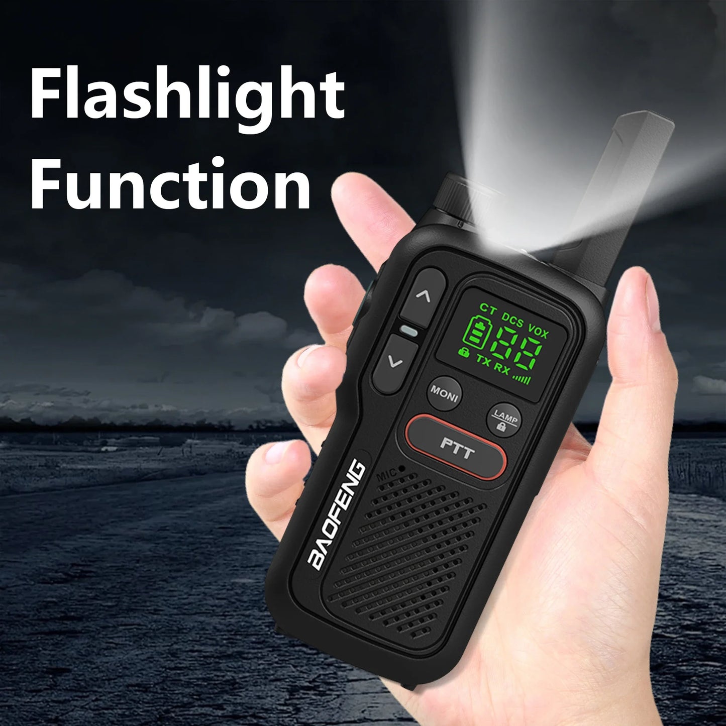 PMR446 BF-T18 Handheld  PMR Walkie Talkie Radio Station Transmitter 1500mAh Wireless Device Long Range Two Way Radios Flashligh