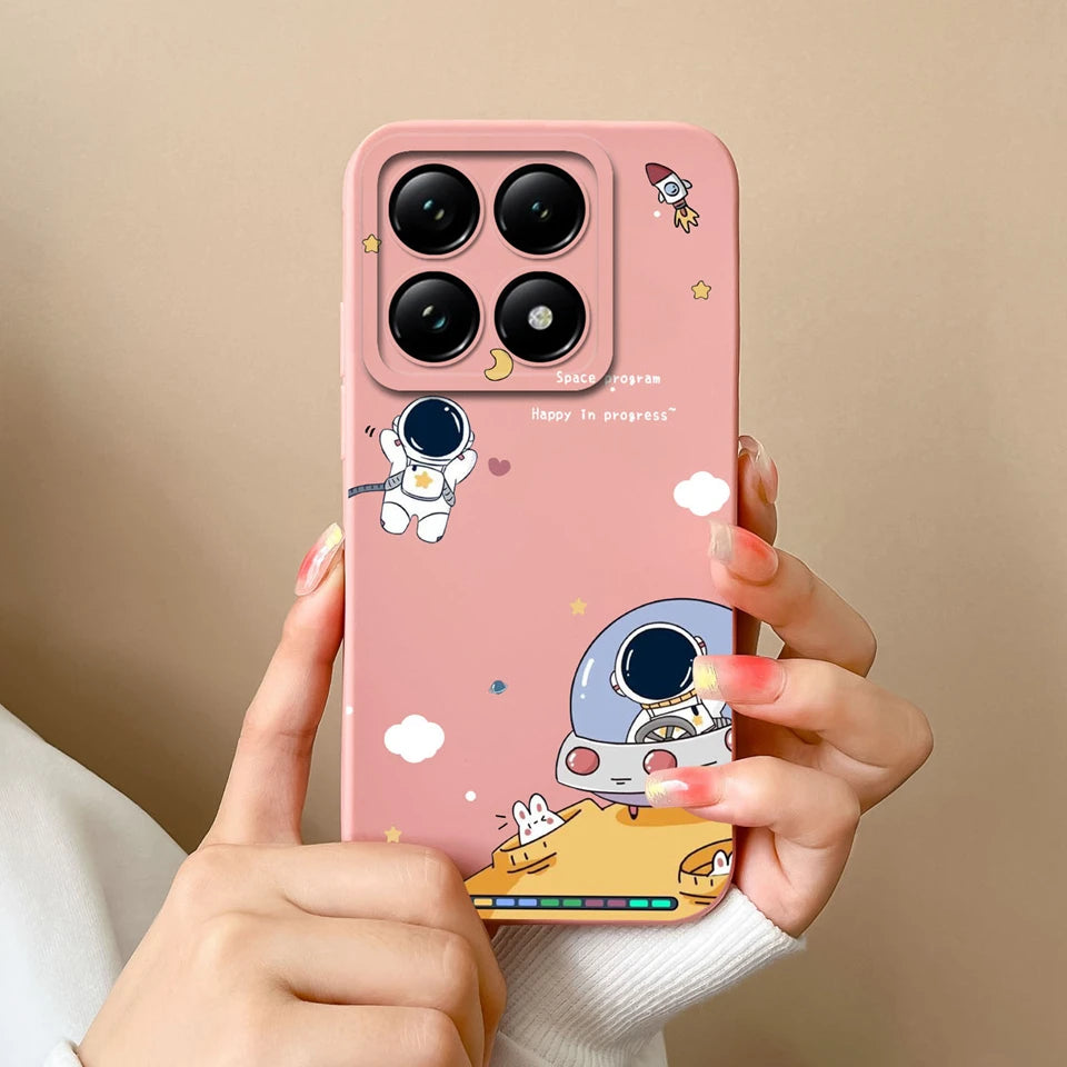 For Xiaomi 14T 14T Pro Cases Cartoon Astronaut Protective Durable Fashion Simplicity Soft Phone Cover For Xiaomi14T 14TPro Coque