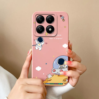 For Xiaomi 14T 14T Pro Cases Cartoon Astronaut Protective Durable Fashion Simplicity Soft Phone Cover For Xiaomi14T 14TPro Coque