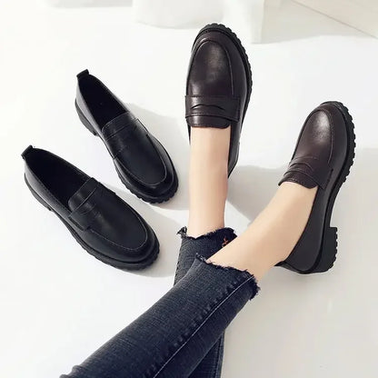 Women's Flat Shoes New Style Spring Summer 2023 Korean Fashion Round Head Casual Versatile Simple Lazy Shoes Rubber Material