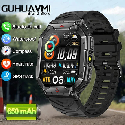 2025 New Men's Smart Watch 360 * 360 HD Touch Screen Sports Waterproof Smartwatch Health Monitoring Bluetooth Call Smart Watches