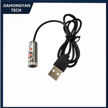 USB Line 650nm Dot Line Cross 12mm 5mw Adjustable focus red Diode Industrial Laser Module Positioning Copper Head