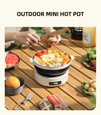 Kitchen Fast Heating Cooker Durable Portable Foldable Multi Cooker Split Stainless Steel Electric Pot