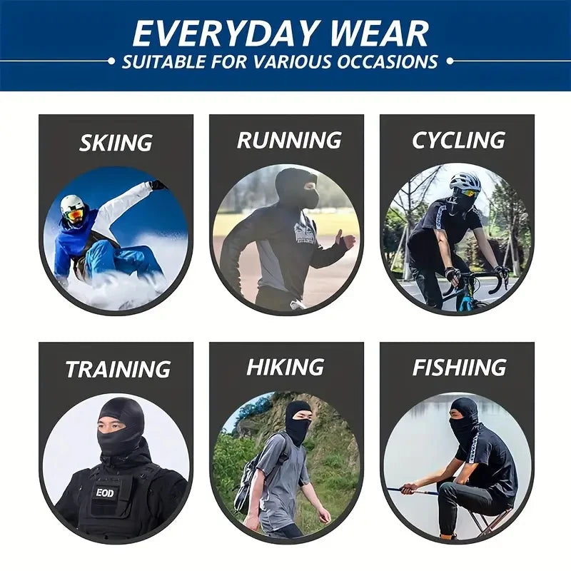 UV Protection Classic Cooling Balaclava Breathable Ice Silky Full Face Mask For Cycling Travel Outdoor Sports UPF50+ Balaclava