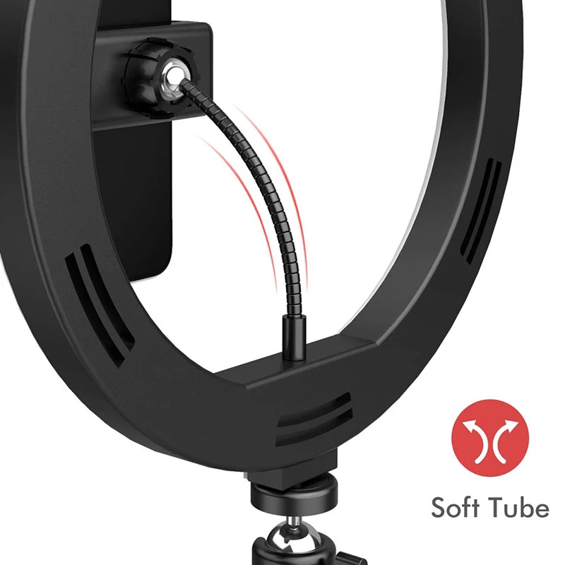LED Selfie Ring Lighting Photographic Selfie Ring Lamp USB Remote Fill light With Tripods Stand Holder For Video Live Recording