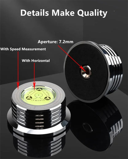 50Hz Alloy LP Vinyl Record Player Disc Turntable Stabilizer Level Aluminum Weight Clamp Music Player Consumer Electronics