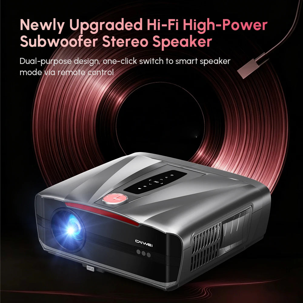 Netflix Certified 4K Smart Projector Native 1080P Dolby Audio WiFi6 Bluetooth Auto Focus Auto Keystone HDR Home Theater HDMI