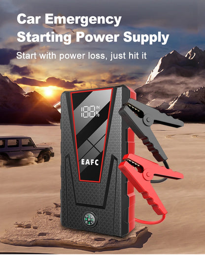EAFC 12V  Car Jump Starter Power Bank Portable Car Battery Booster ChargerStarting Device Auto Emergency Start-up Lighting