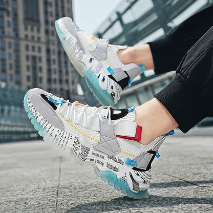 Thick-soled Lightweight Mesh Breathable Male Shoe 2023 Autumn New Mens Casual Shoes Fashionable Comfortable Outdoor Man Sneakers