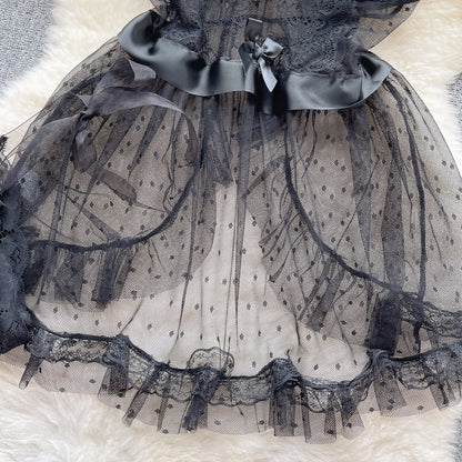 Woman Plus Size Sexy V-Neck Strap Dress Lace Trim Slim Short Dress Women Fashion Comfortable Dress Party Hotsweet