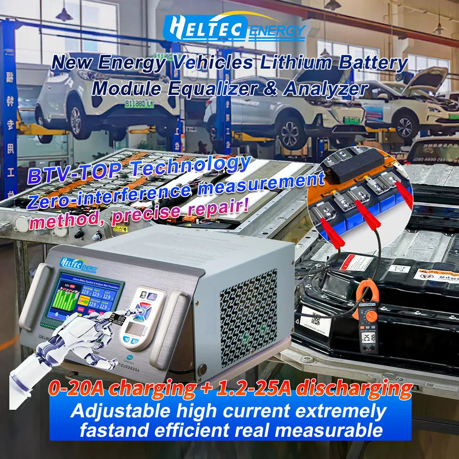 Heltec 2s-24s 32S battery automatic equalizer 4A7A Electric vehicle/Car Battery voltage balance 32s WIFI 25A Repair equipment