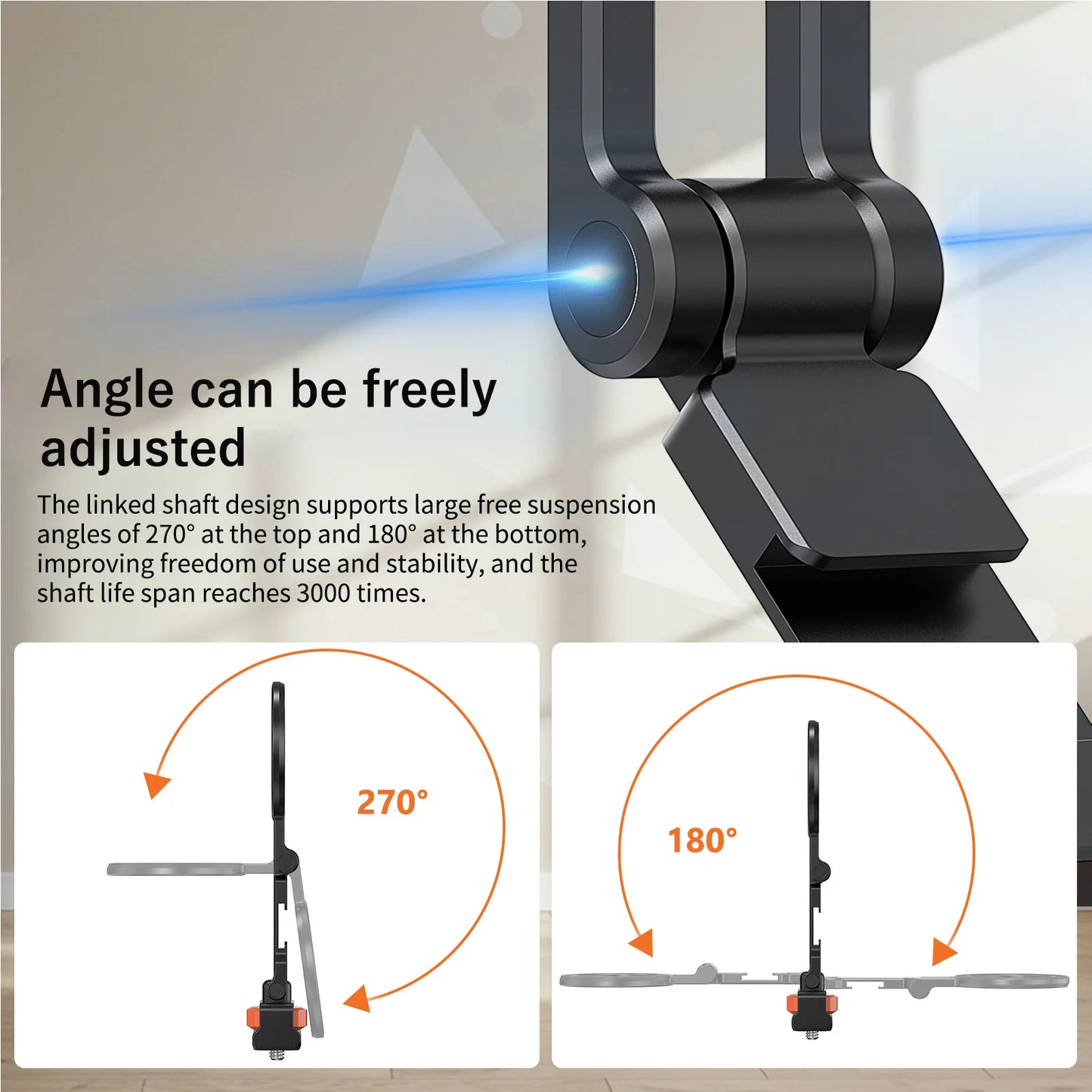 Magnetic Cold Shoe Mount for Phones Magnetic Foldable Phone Stand 1/4 Screw and Cold Shoe Mount for Live Streaming Photography