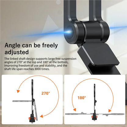 Magnetic Cold Shoe Mount for Phones Magnetic Foldable Phone Stand 1/4 Screw and Cold Shoe Mount for Live Streaming Photography