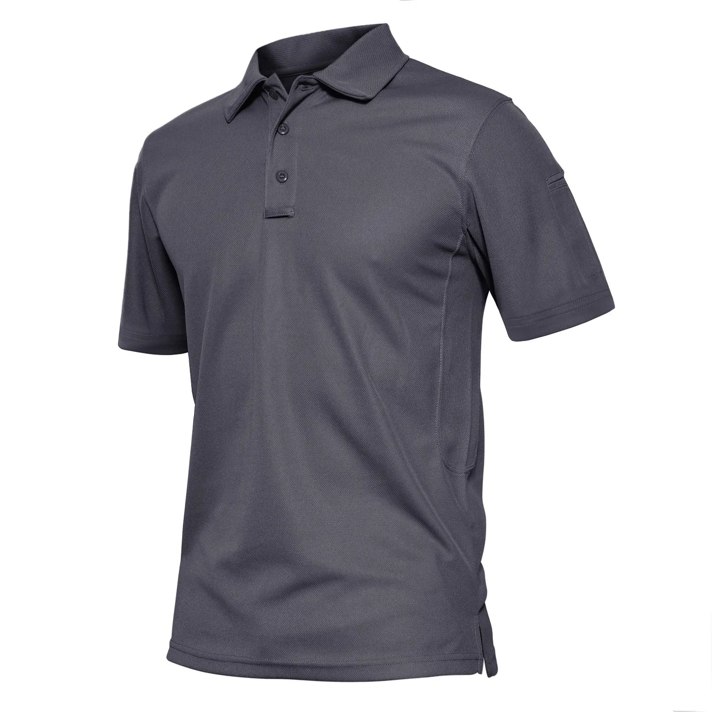 KEFITEVD Summer Golf T-shirts Men's Short Sleeve Quick Drying Polo Shirt Lightweight Outdoor Hiking Camping T-shirts Tee Tops