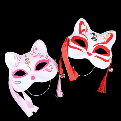 1Pc Anime Fox Masks PVC Half Face Cat Mask Masquerade Festival Party Cosplay Props