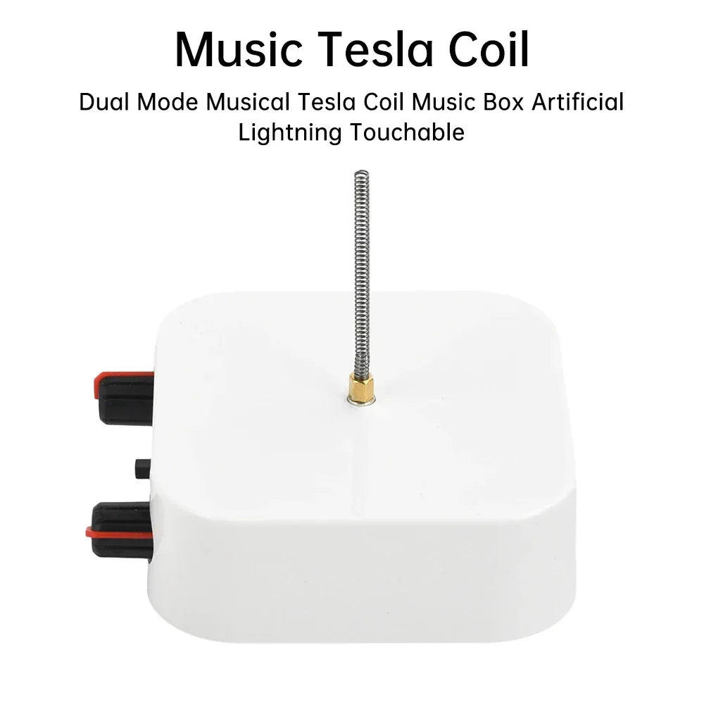 AC110-220V Input Dual Mode Music Tesla Coil Palm Tesla Coil High Frequency Voltage Pulse arc Generator  Artificial Lightning