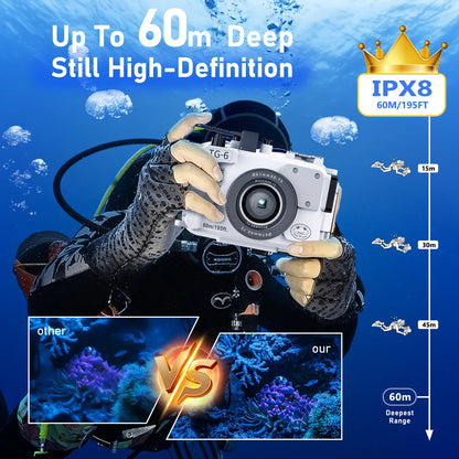 Seafrogs Scuba Diving Camera Case Cover For Olympus TG 7 TG 5 TG 6 Underwater Photography Equipment Waterproof Camera Housing 60