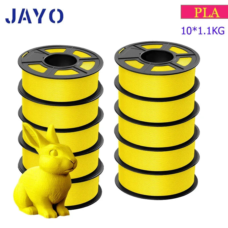 JAYO 3D Filament PLA 8Rolls 10Rolls 175mm 3D printing no bubbles no drawing smooth multiple colors optional 11kg for 3D printing