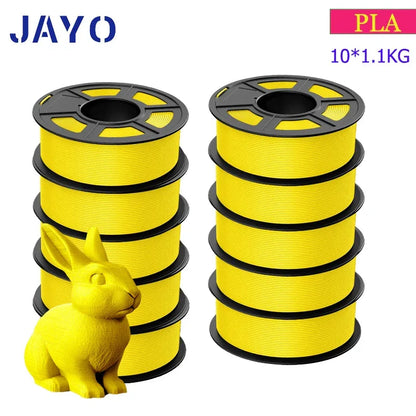 JAYO 3D Filament PLA 8Rolls 10Rolls 175mm 3D printing no bubbles no drawing smooth multiple colors optional 11kg for 3D printing