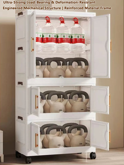 Locker Locker Locker Household Locker Clothes Installation Free Plastic Multi Layer Foldable Large Capacity Practical Cabinet