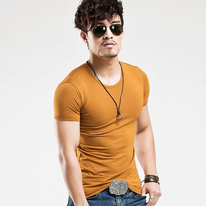 2026 Brand New Men T Shirt Men T-shirts V neck Man T-shirt For Male Fitness Tshirts Men T Shirts Tops Tees Clothing