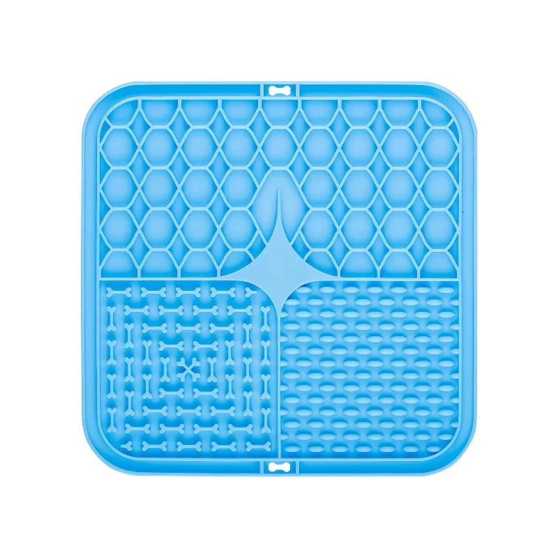 Pet Lick Silicone Mat Slow Feeder Dog Food Plate Bathing Distraction Sucker Training Feeder Supplies for Dogs