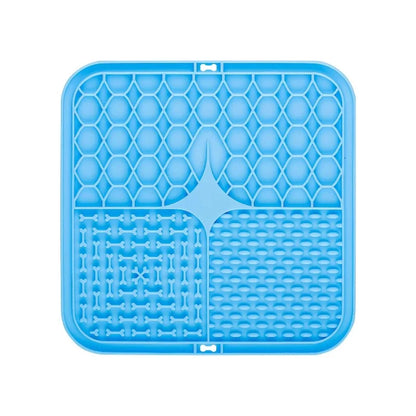 Pet Lick Silicone Mat Slow Feeder Dog Food Plate Bathing Distraction Sucker Training Feeder Supplies for Dogs
