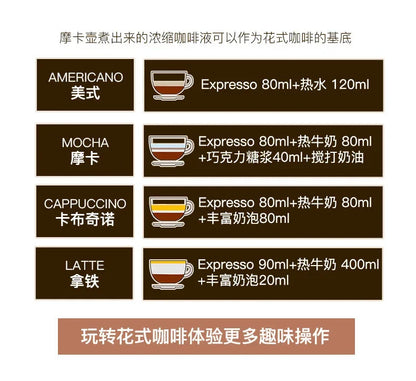 Coffee Maker Coffee Pot Portable Aluminum  Electric Moka Pot  White New Style