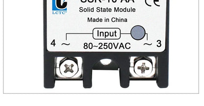 LCTC 1PCS SSR Solid State Relay DC To AC AC To AC DC To DC 10A 25A 40A 50A 60A 80A 100A Non-contact Relay 3-32VDC