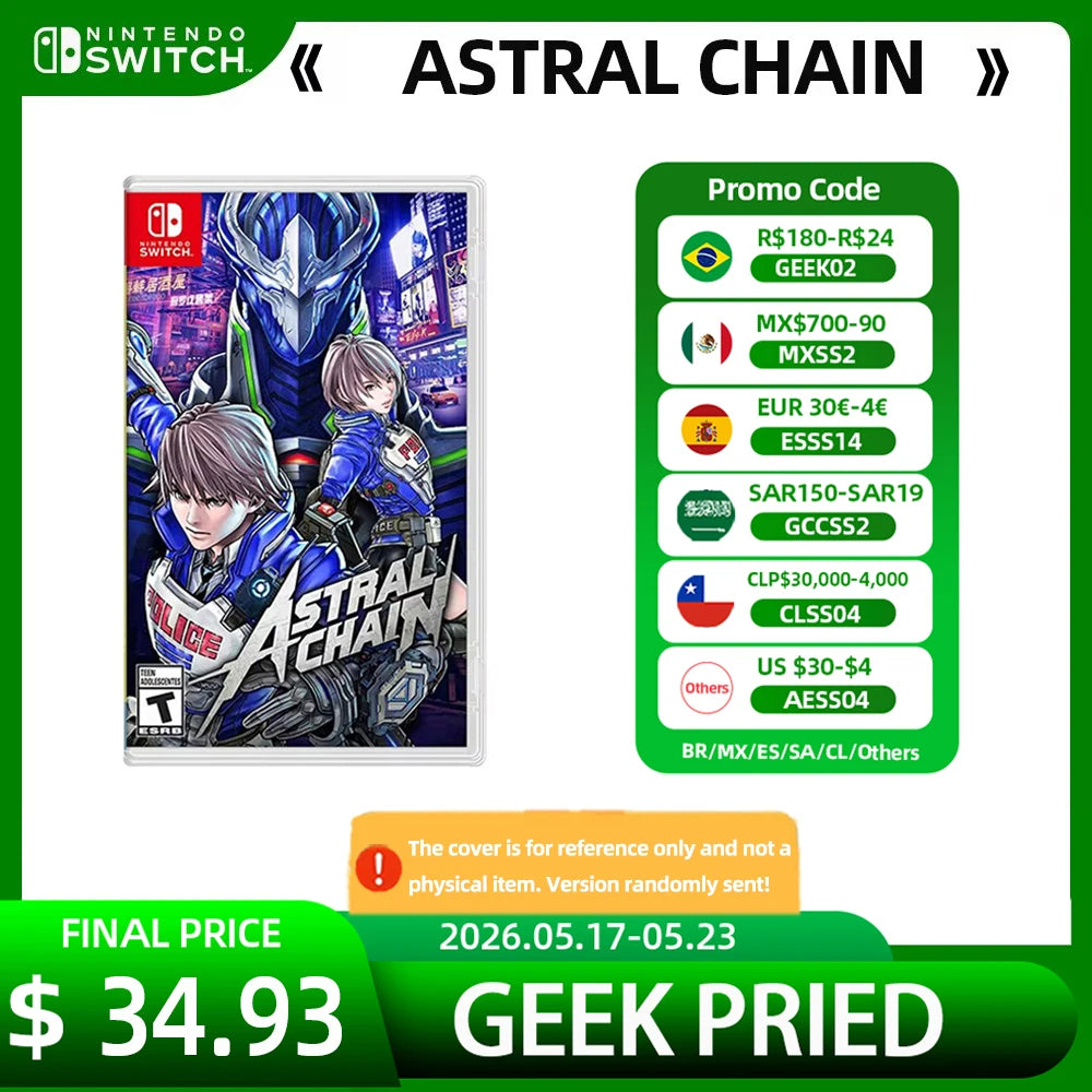 ASTRAL CHAIN Nintendo Switch Game Deals 100% Official Original Physical Game Card Action Genre for Switch OLED Lite Game Console