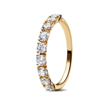 Vintage Moissanite Rings 925 Sterling Silver 6 Claws Cubic Zirconia Heart Crown Rings for Women Anniversary Fine Jewelry Gifts