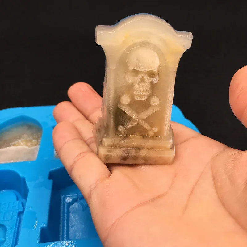 3D Skull Baking Cake Mold for Halloween ,Ice mold,Food Grade Silicone DIY Large Skull Cake Pan,Halloween Decor Birthday Party
