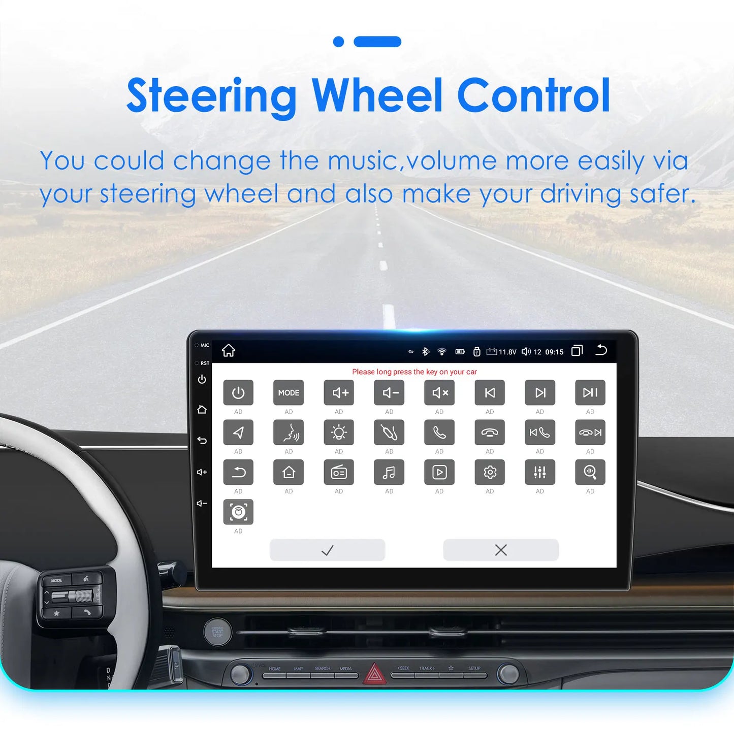 Hizpo 2Din 7inch Android14 Car Radio for Fiat Panda 2013 - 2020 GPS Navigation 4G BT Carplay RDS DSP SWC UI7862 Multimedia