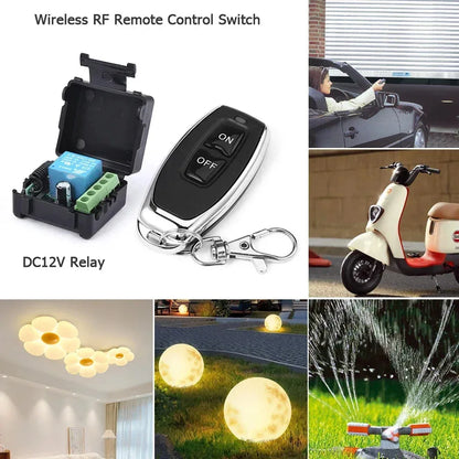 433Mhz 10A Relay Receiver and 2CH Transmitter Remote Control DC 12V 1CH RF Wireless Switch For Door Electromagnetic Lock