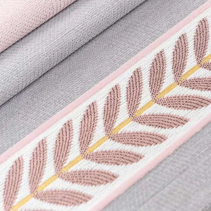 New Baby Velvet Seamless Stitching Wheat Ears Standing Edge Living Room Bedroom Blackout Curtain Blue Pink Nordic Simple Rhj