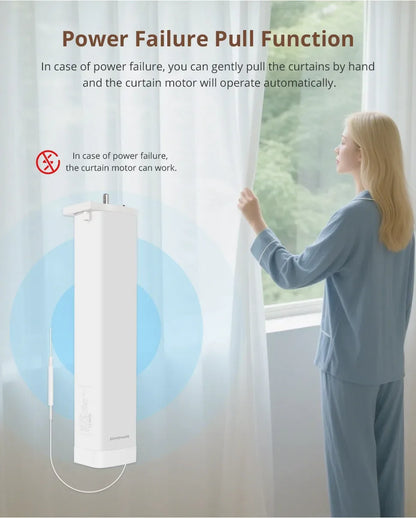Matter Over WiFi Smart Sliding Curtain Motor Support Google Home Smartthings Homekit Alexa Control Automatic Curtain System