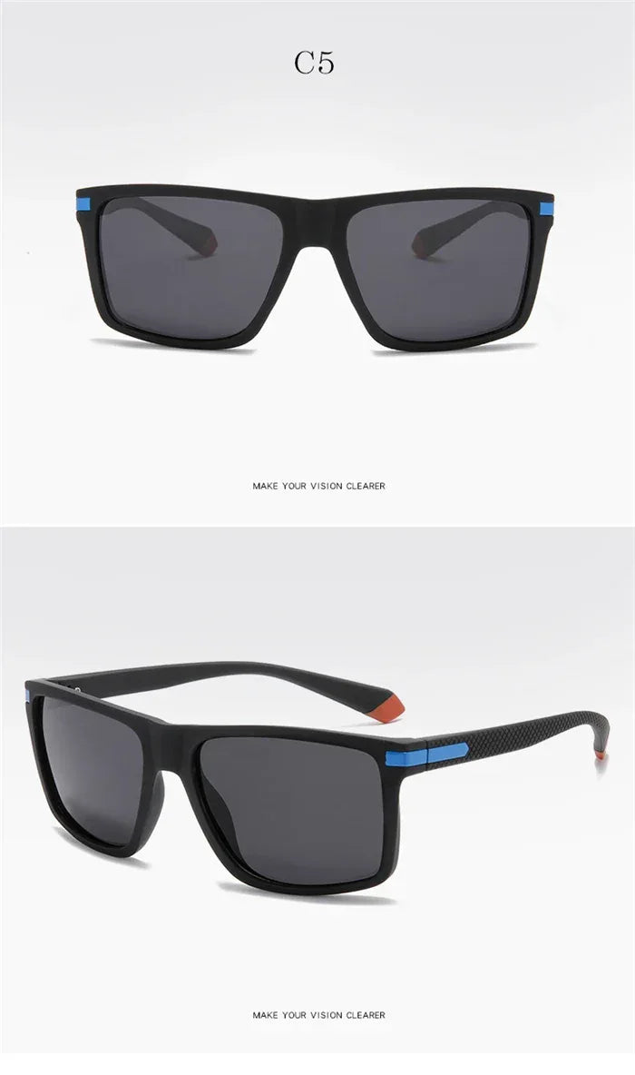 Outdoor Sport Square Nearsighted Sunglasses With Diopters Driving Anti-Glare Prescription Sun Glasses For Men 0 -0.5 -0.75 To -6