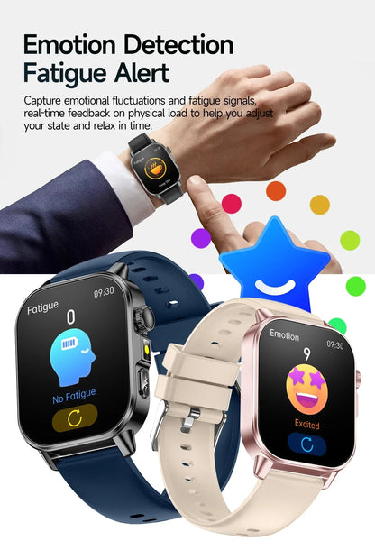 2026 New Health Smart Watch Precise Measurement ECG+PPG Blood Pressure Uric Acid Body Fat Analysis call SmartWatch For Men Women
