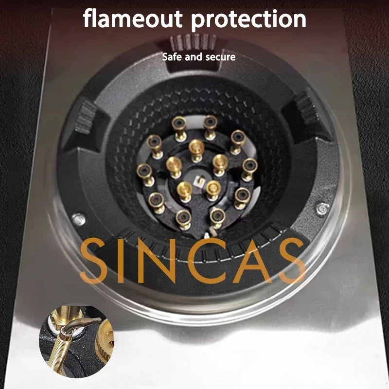 Fierce Fire Stove Commercial Low Pressure Gas Stove Restaurant Liquefied Gas Stove Stir Fry Stove with Flameout Protection