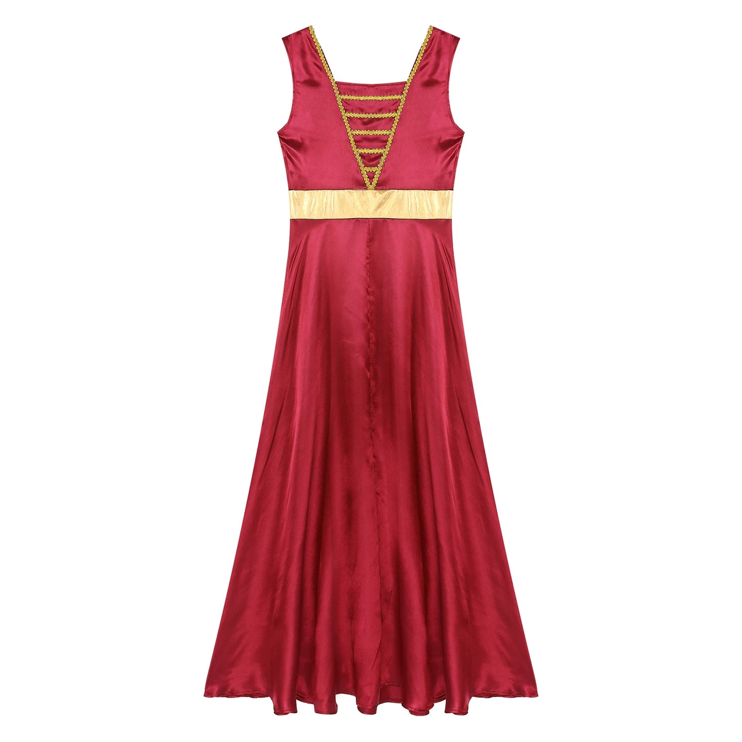 Women Robe Praise Lyrical Dance Dress Church Choir Worship Liturgical Performance Costume Sleeveless Tunic Gown Dancewear Clothe