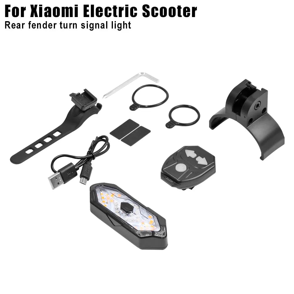 Turn Signal Lamp Modified USB Rechargable Smart Wireless For Xiaomi M365 1S pro Pro2 for MI3 Electric Scooter Flashing Light Par