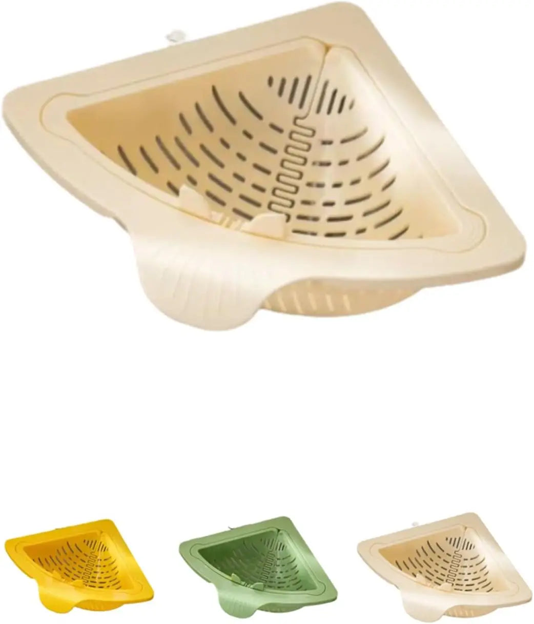 Creative Triangular Sink Drain Basket Transparent Multifunction Kitchen Organizer Hanging Filter Mesh Basket Sink Gadgets