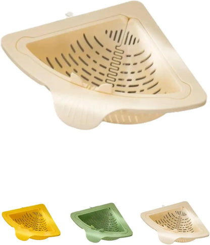 Creative Triangular Sink Drain Basket Transparent Multifunction Kitchen Organizer Hanging Filter Mesh Basket Sink Gadgets