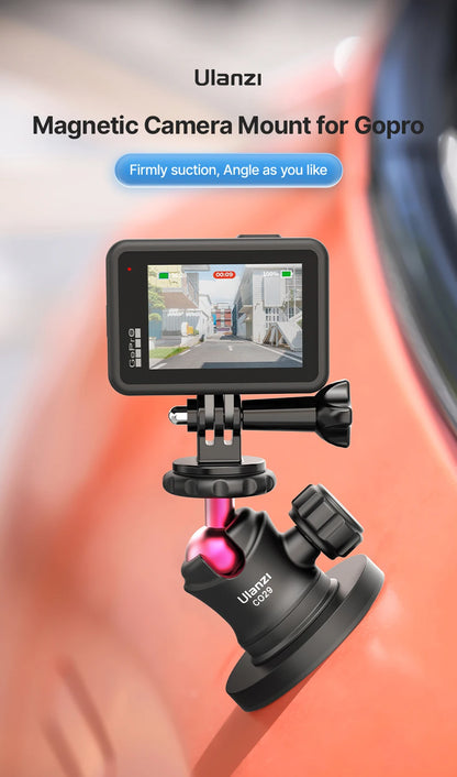 Ulanzi C029 Magnetic Tripod Ball Head Cloud Terrace for Gopro 7 8 9 10 11 12 Smartphone Action Camera Base Mount