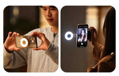 Ulanzi LM19 Bi-color MagSafe Light Phone Stand for iPhone 15 14 13 12 Mini Pro Pro Max for Vlog Live-streaming Photography