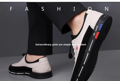 Extra Large Men's Shoes Casual Soft Bottom Leather Spring Autumn New Style 46 47 48 Trendy Shoes Comfortable Rubber Sole
