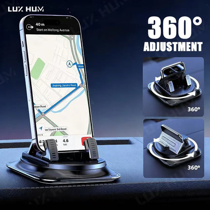 360 Rotating Car Phone Holder Dashboard Non-slip Desktop Phone Mount Stand Smartphone Universal GPS Navigation Bracket Support